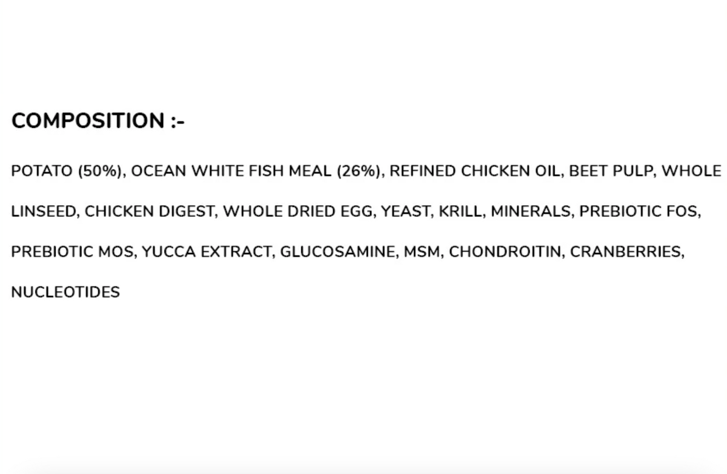 Arden Grange Elizabeth Sensitive White Fish and Potato,Dry, for Adult Dogs, 12 kg